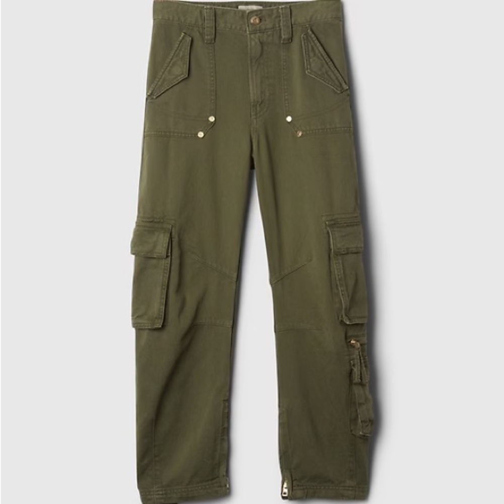 GAP Kids Cult Gaia Olive Green Cargo Pants Size 12